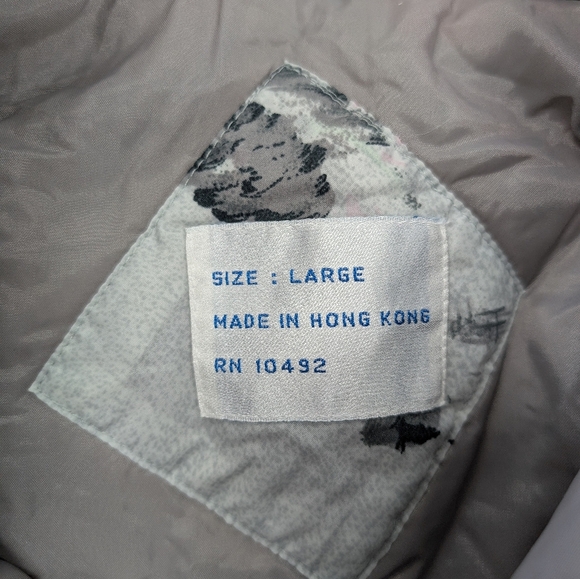 Vintage Women's Grey Tiger All over Print Winter Coat Size Large Y2K - Picture 5 of 14